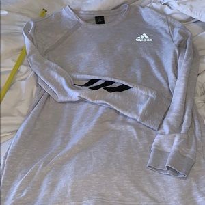 Grey Gray ADIDAS Sweatshirt